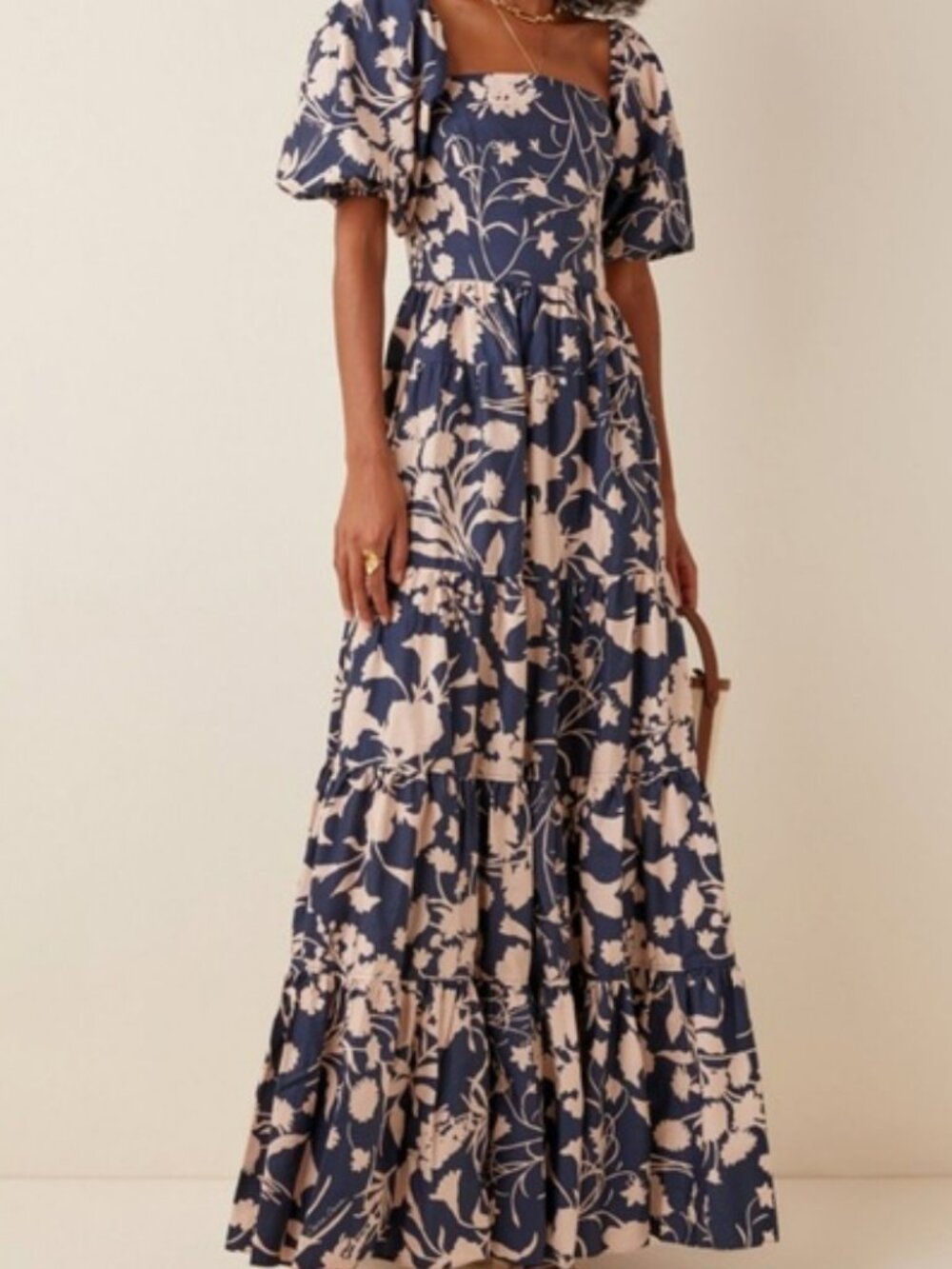 CARA CARA Wethersfield Floral Puff Sleeve Maxi Dress